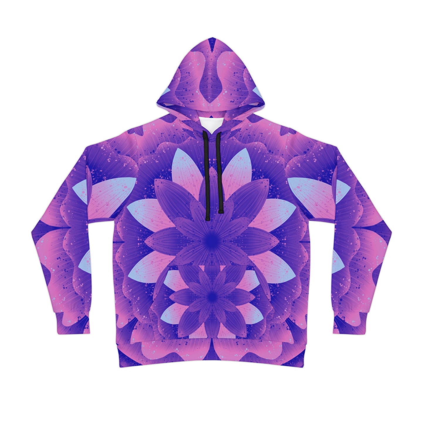 Purple Madness Athletic Hoodie by Anndria