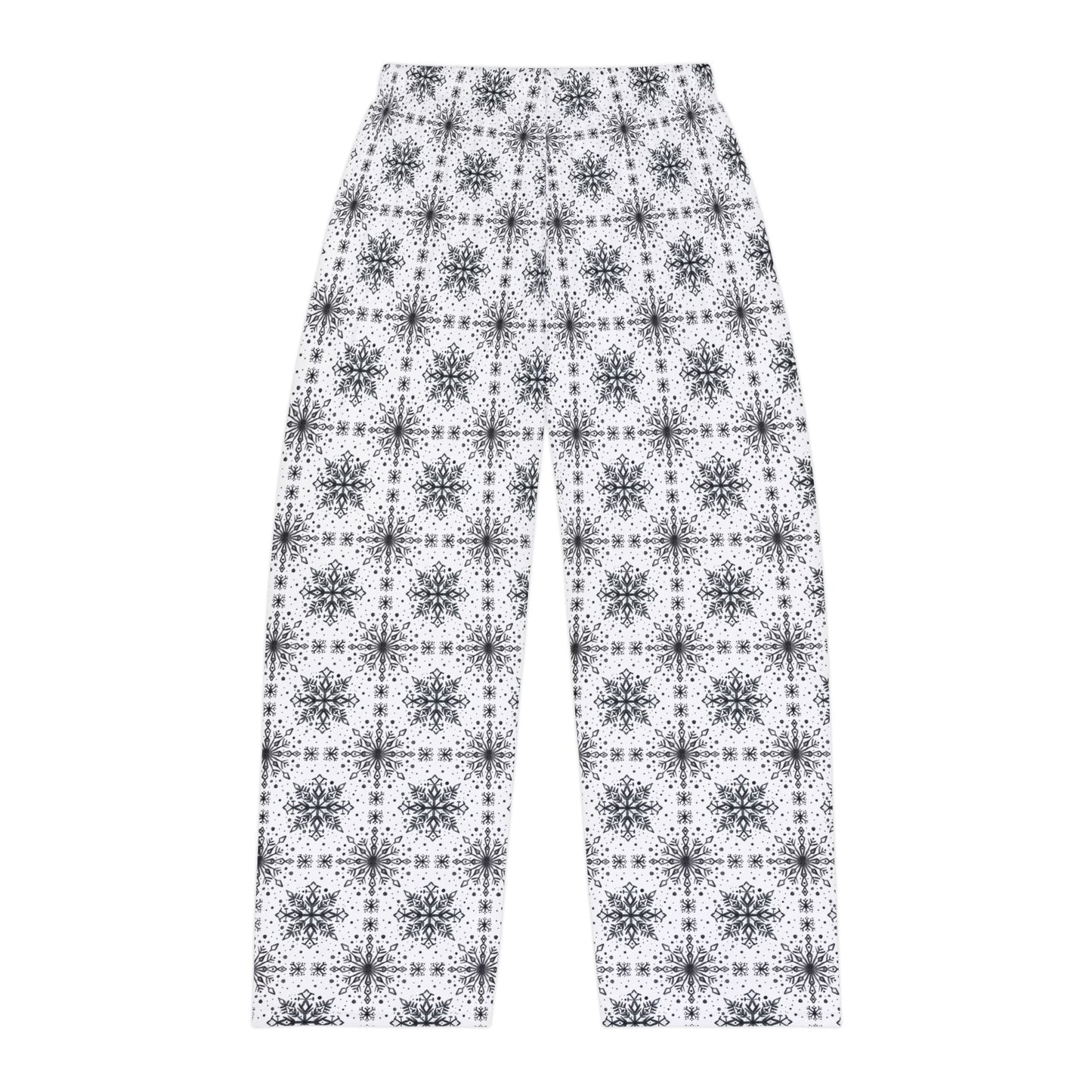 Snowflake Men's Pajama Pants - Watercolor Design by Anndria