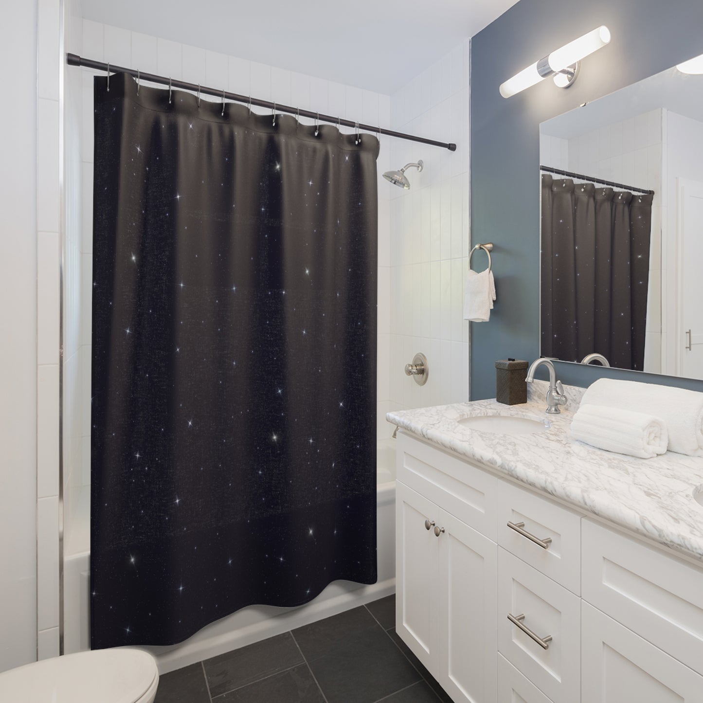 Star Studded Shower Curtains by Anndria