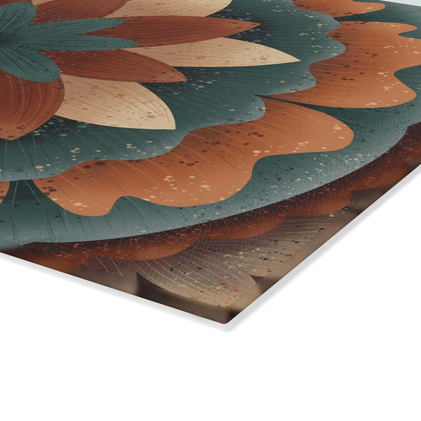 Harvest Harmony Glass Cutting Board | Tempered Glass Cutting Board by Anndria | 2 Sizes Available