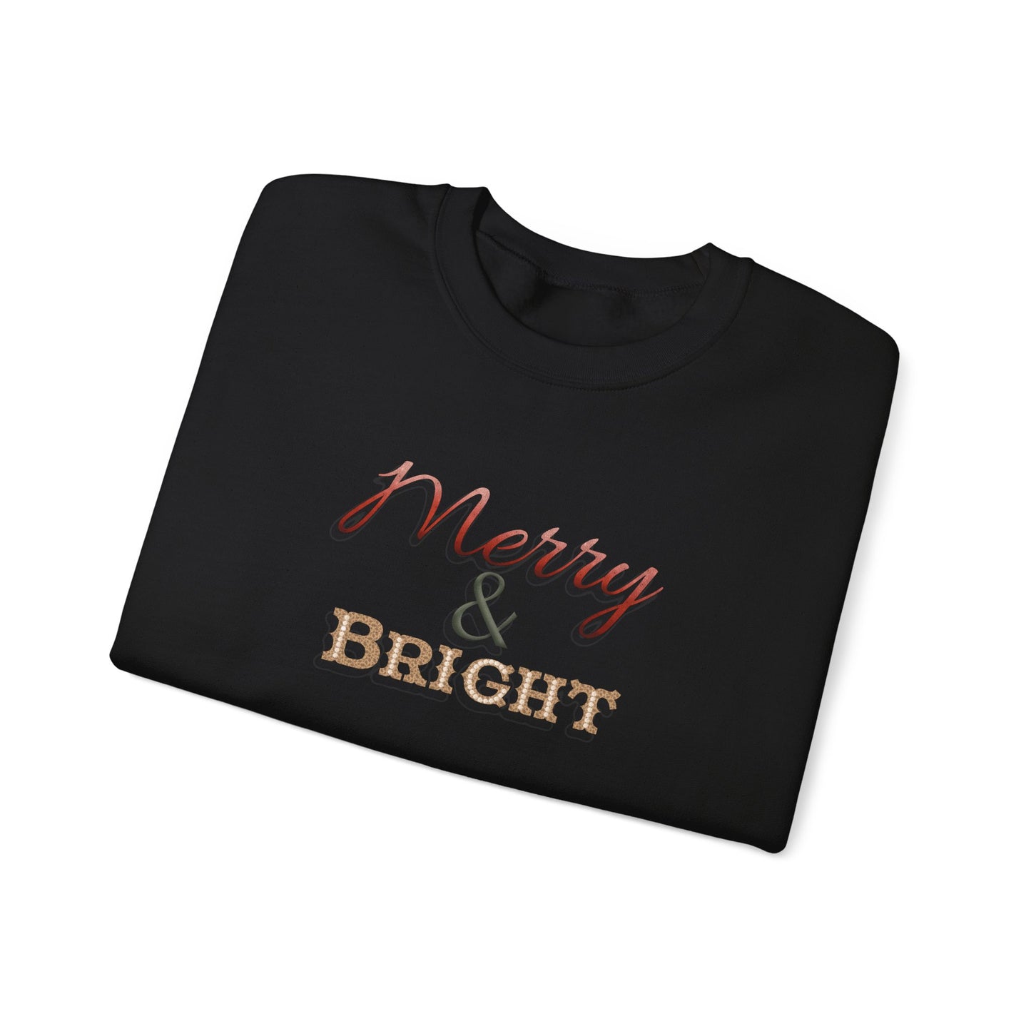 Merry & Bright Sweatshirt - Christmas Holiday