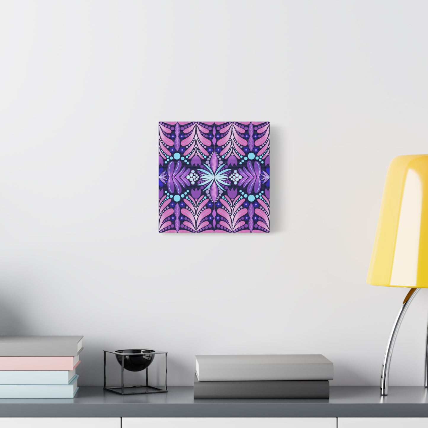 Vibrant Floral Canvas Wall Art - Stretched Matte Print