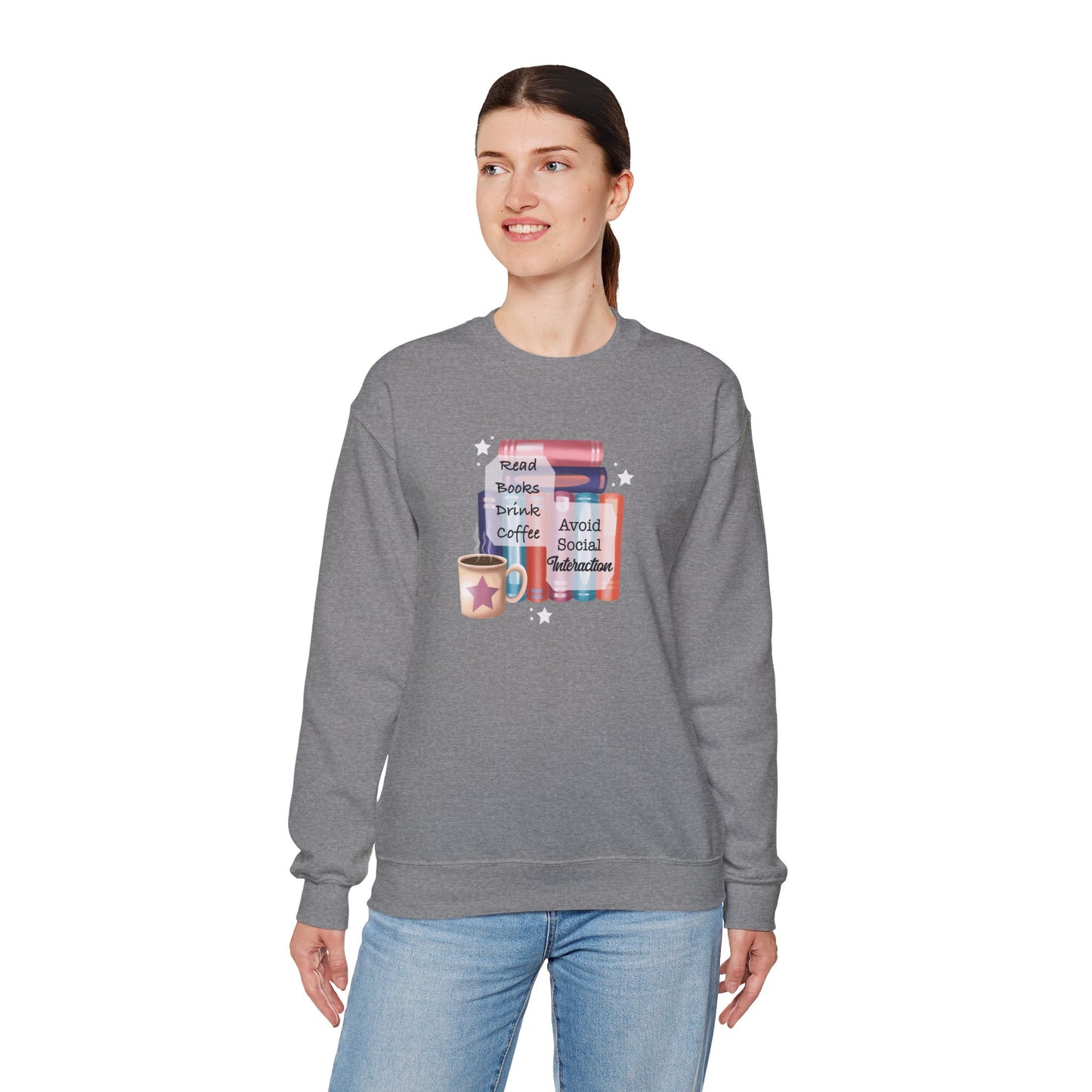 Bookworm Coffee Lover Unisex Sweatshirt