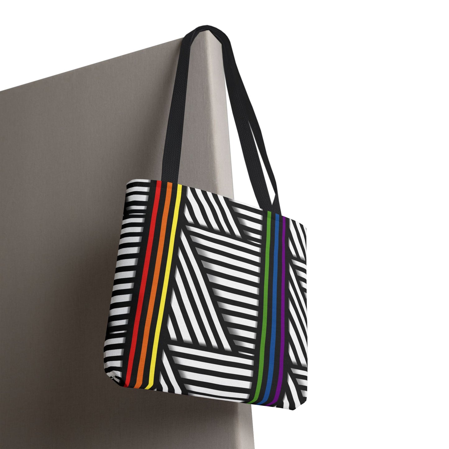Colorful Striped Pride Tote Bag - Stylish & Versatile for Everyday Use