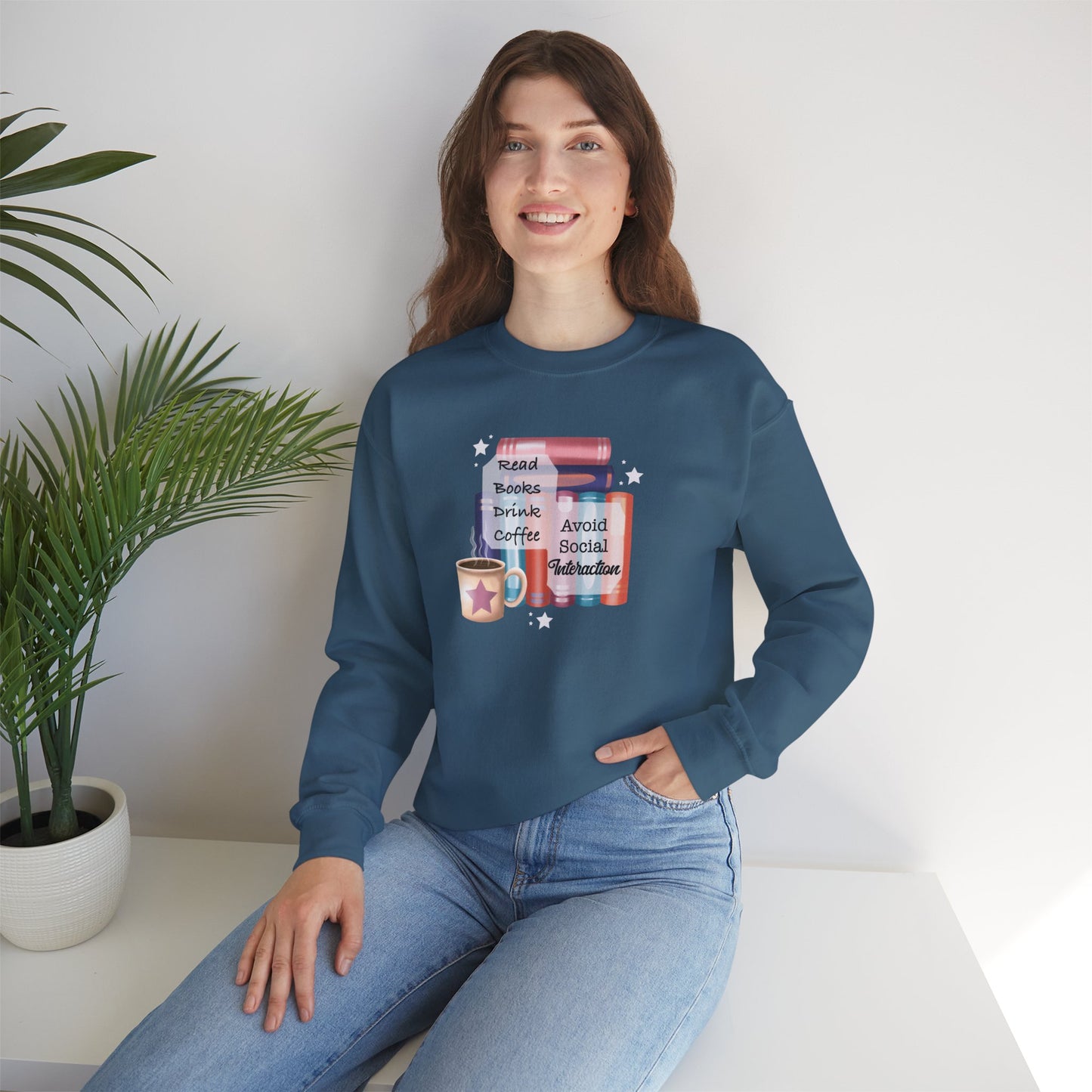 Bookworm Coffee Lover Unisex Sweatshirt