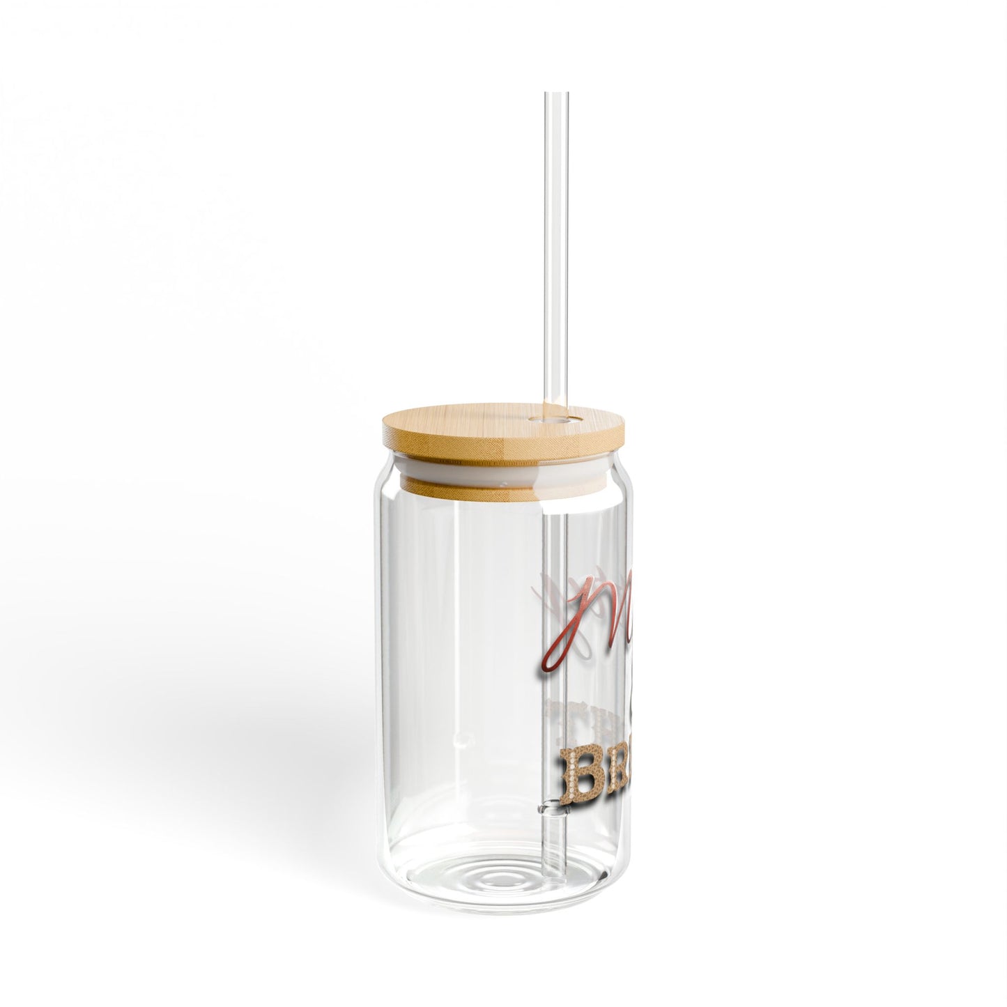 Sipper Glass, 16oz Meryy and Bright Design by Anndria