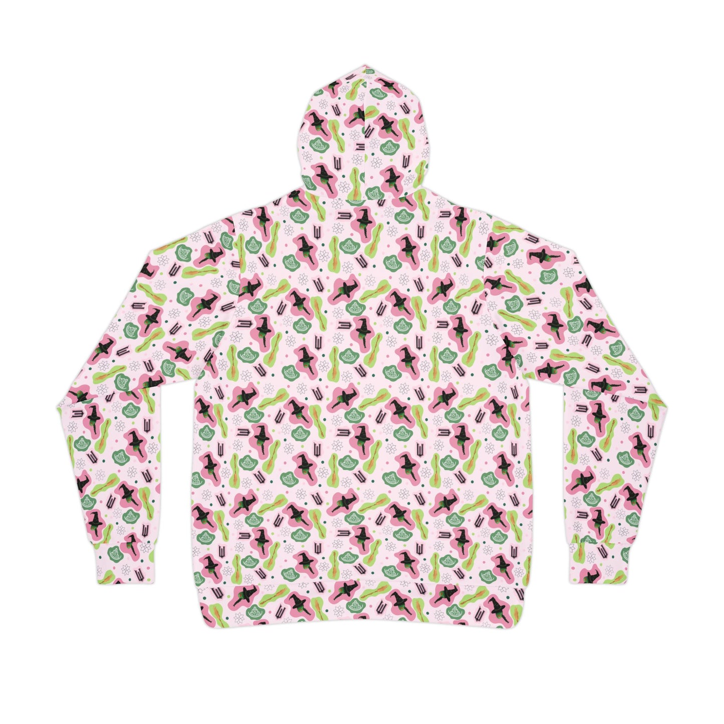 Wicked Athletic Hoodie with Anndria's Themed Pattern - Pink