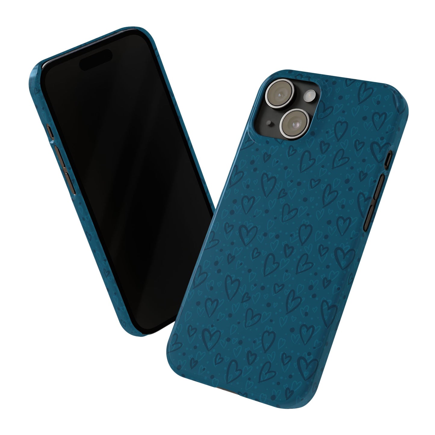 Heart Patterns Slim Phone Case - Stylish and Protective Mobile Cover