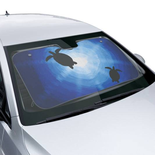 Turtle Ocean Car Sun Shades - Cool Blue Design for Beach Lovers