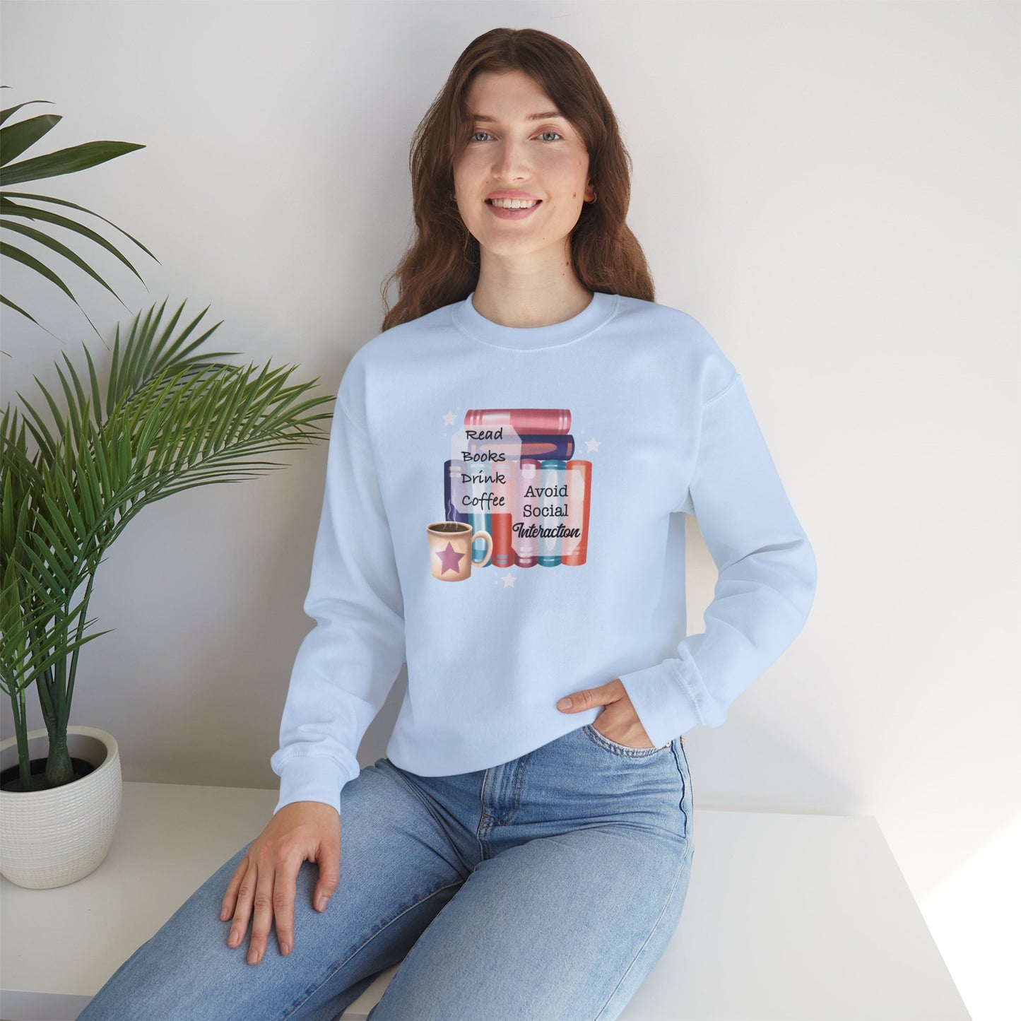 Bookworm Coffee Lover Unisex Sweatshirt