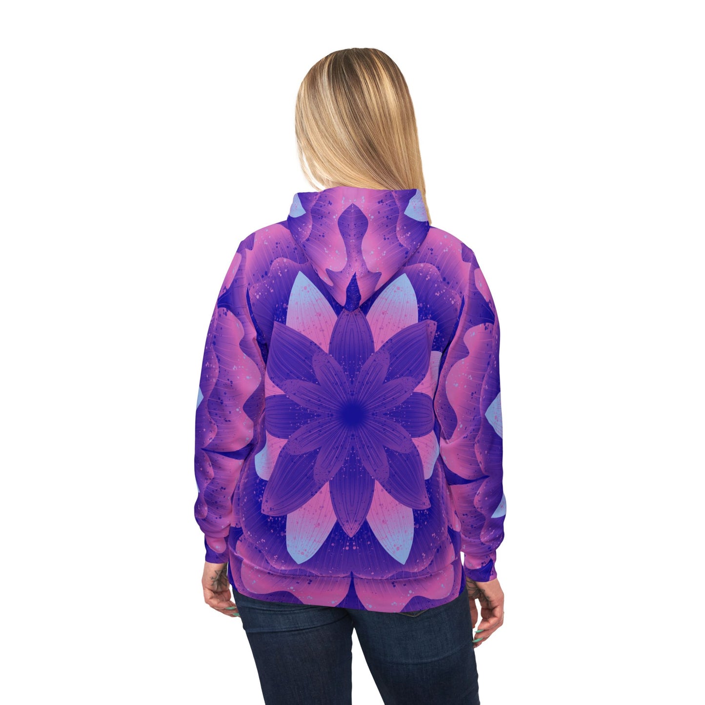 Purple Madness Athletic Hoodie by Anndria
