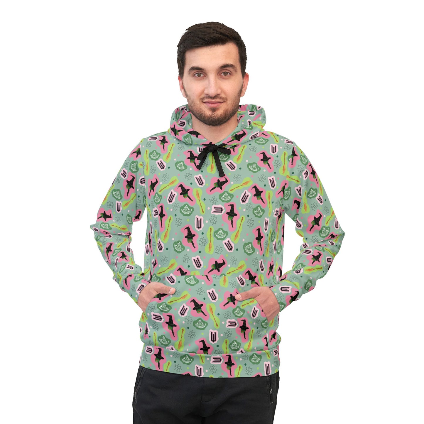 Wicked Athletic Hoodie with Anndria's Themed Pattern