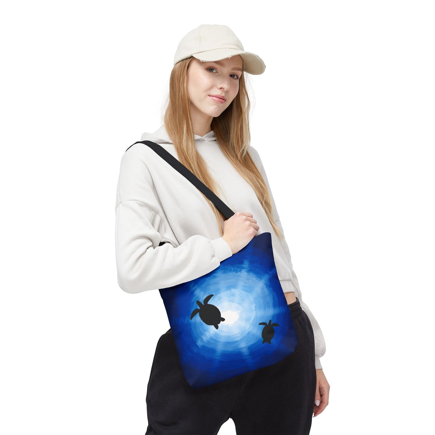 Tote Bag - Sea Turtles Swimming Hand Drawn by Anndria