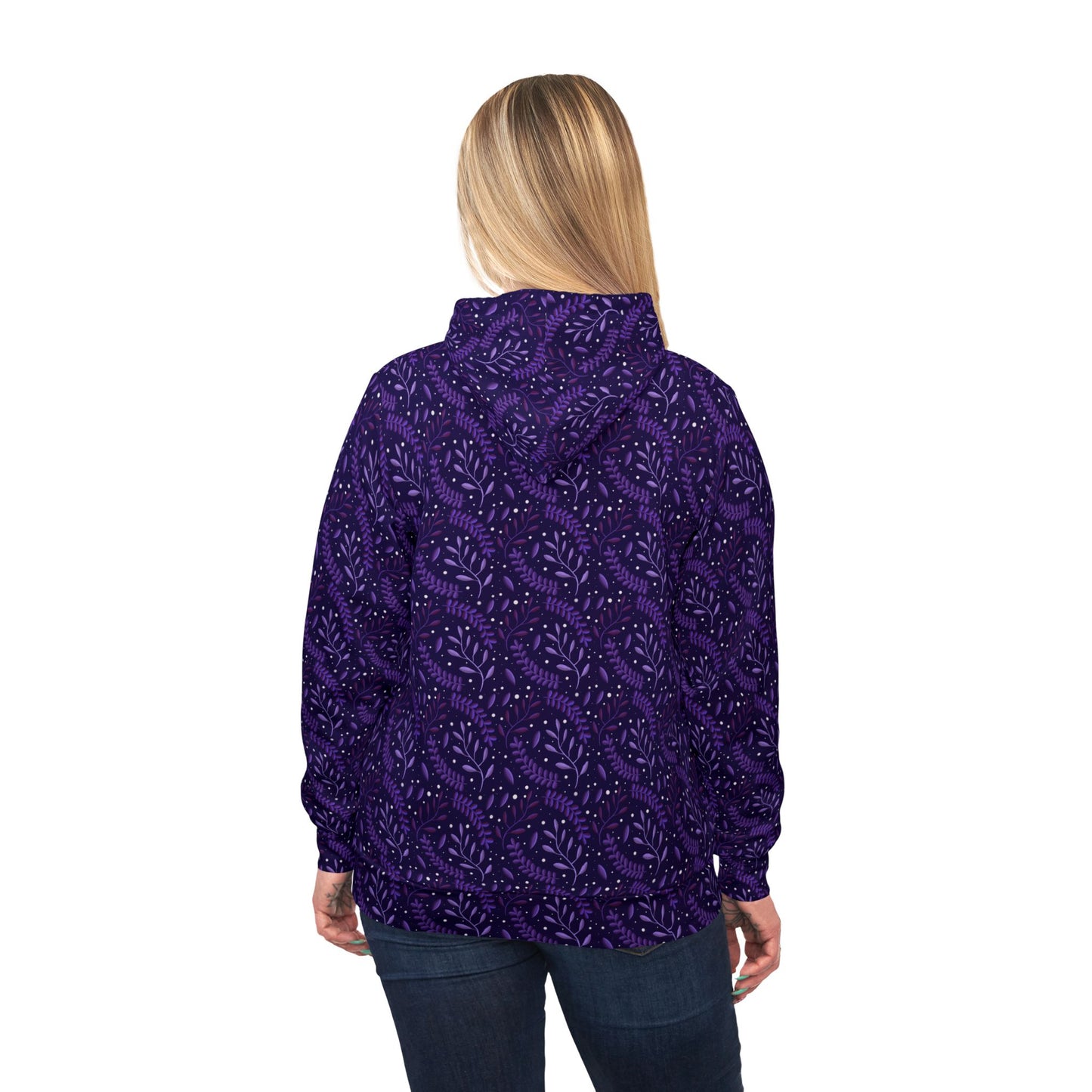 Cosmic Purple Forest 2 Athletic Hoodie by Anndria
