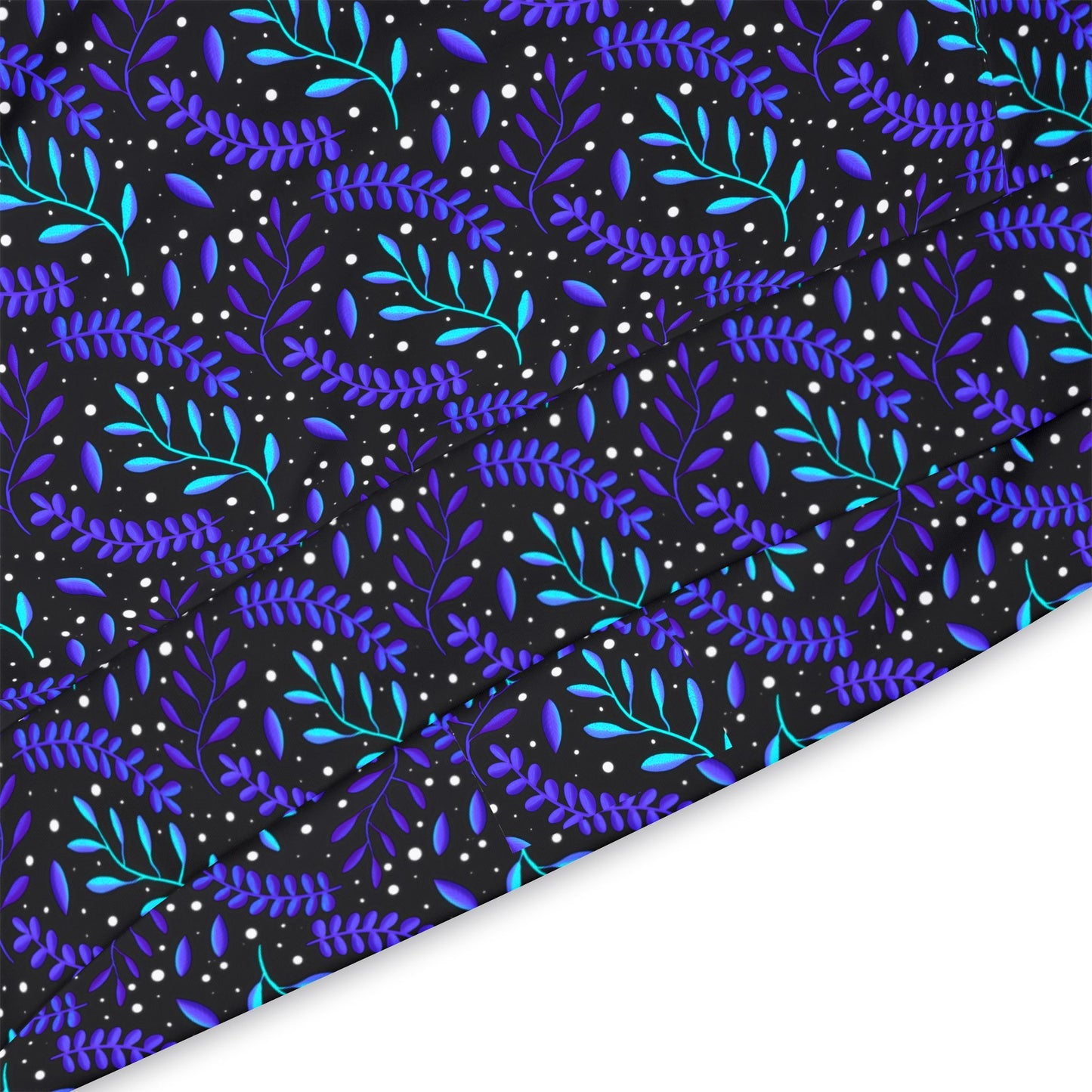 Cosmic Teal & Purple Forest Athletic Hoodie by Anndria