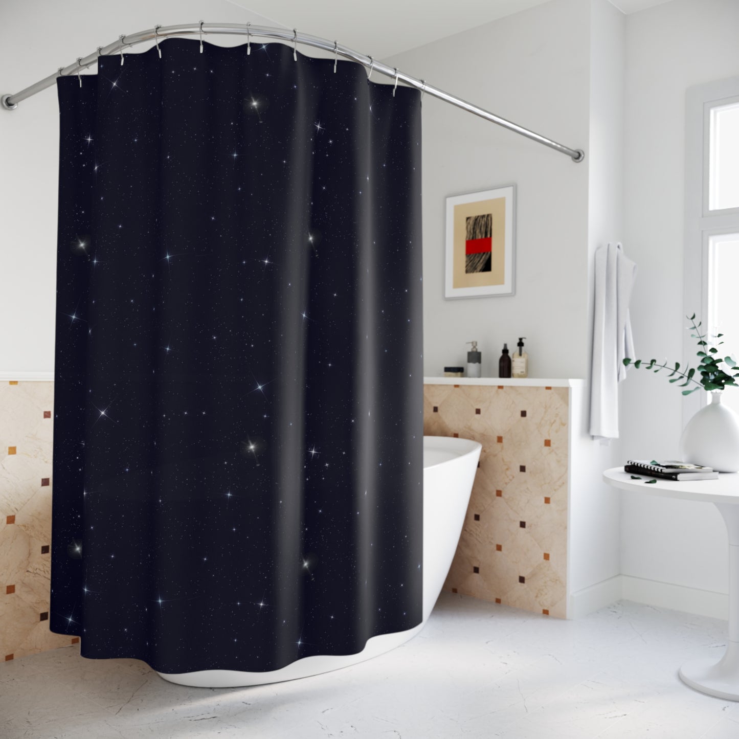 Star Studded Shower Curtains by Anndria