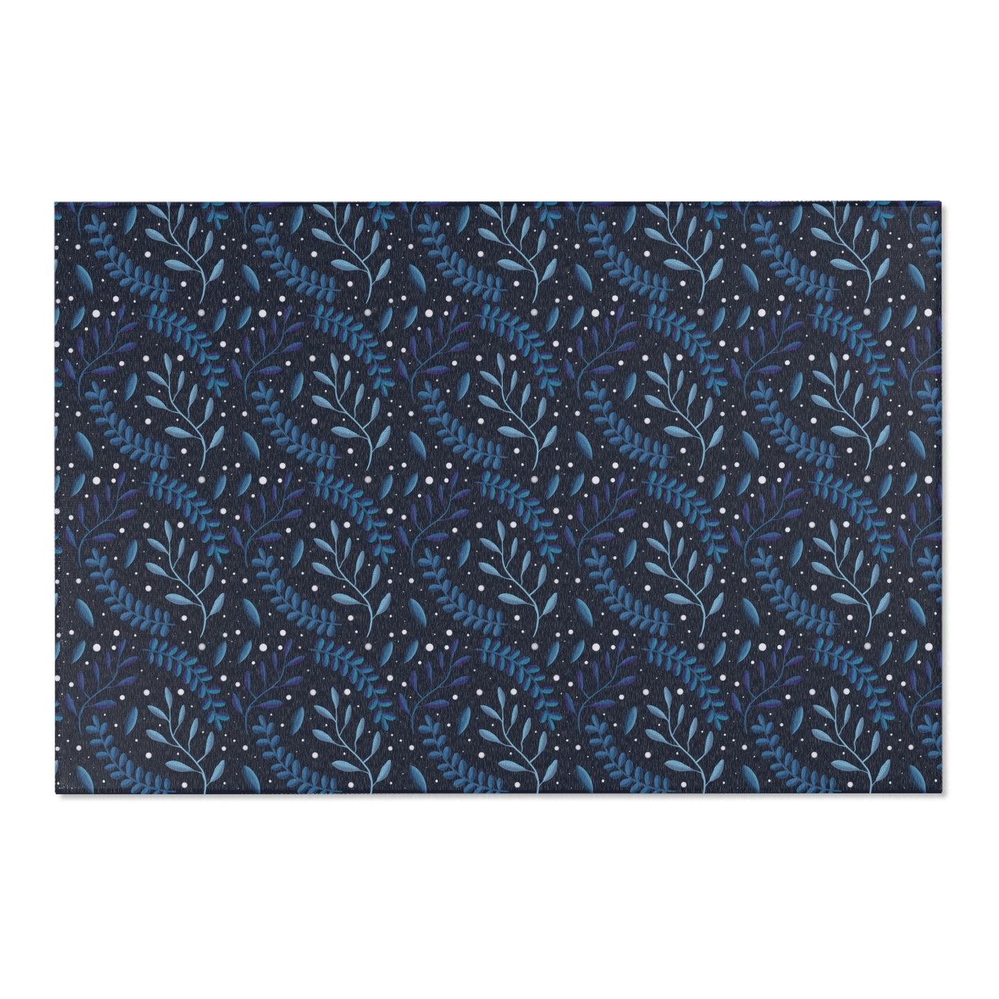 Area Rugs - Midnight Blue Forest Design by Anndria