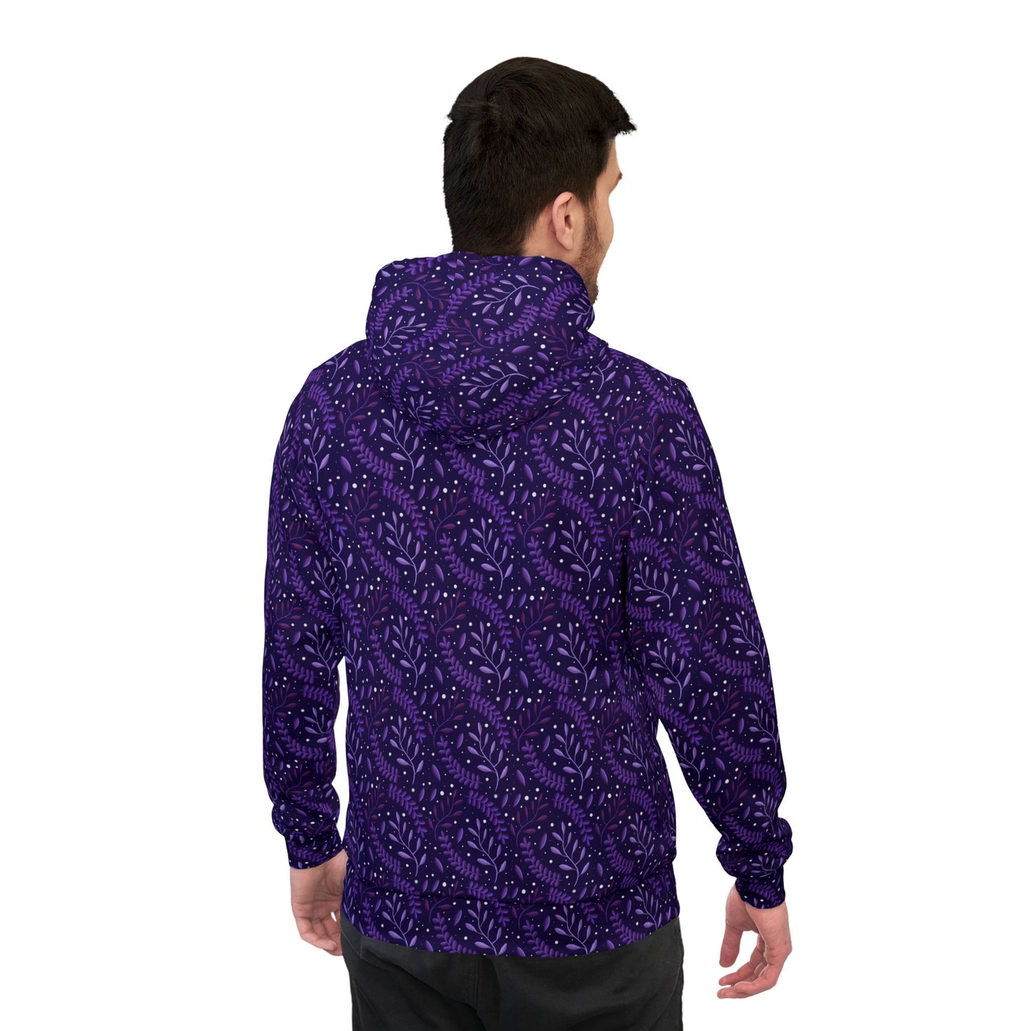 Cosmic Purple Forest 2 Athletic Hoodie by Anndria