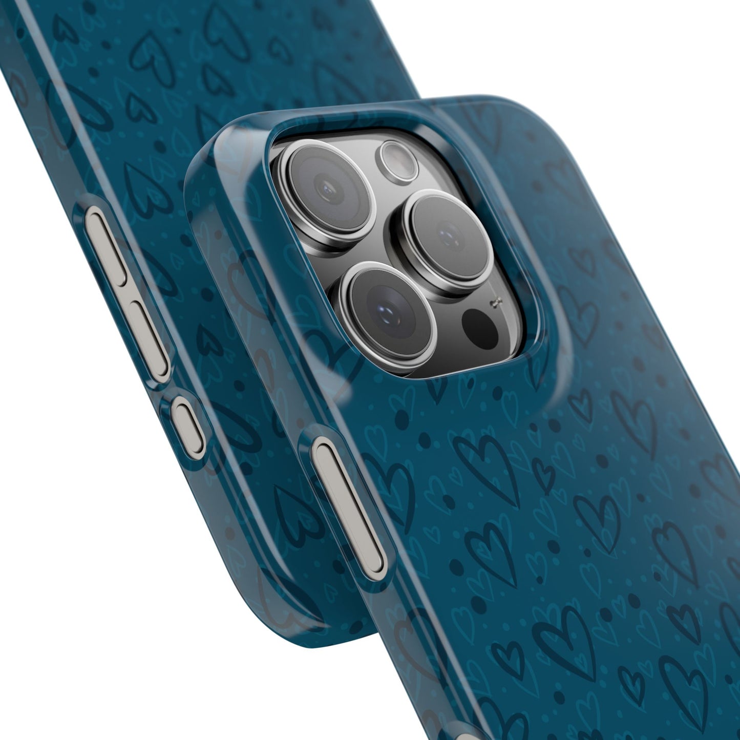 Heart Patterns Slim Phone Case - Stylish and Protective Mobile Cover