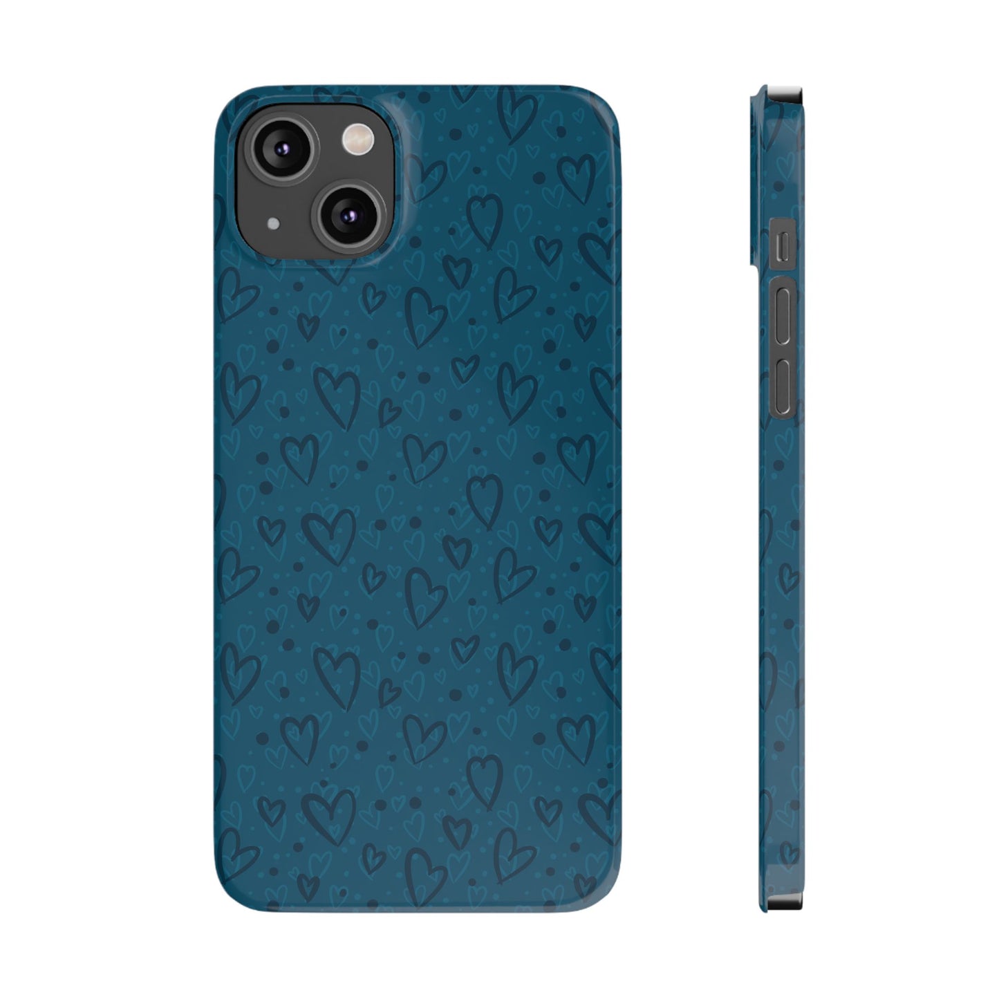 Heart Patterns Slim Phone Case - Stylish and Protective Mobile Cover